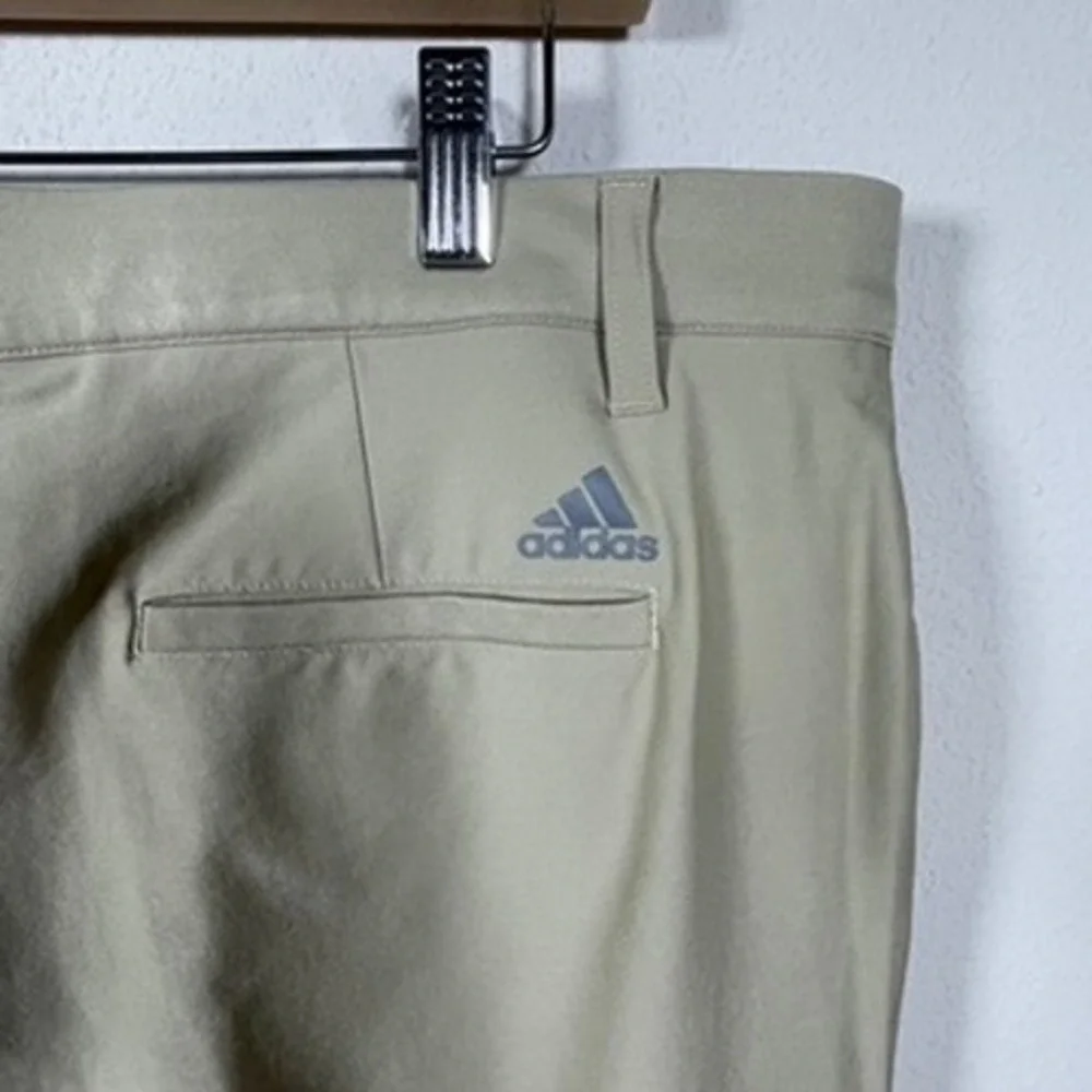 Adidas‎ Golf Pants Mens 36x34 Khaki Tan Excellent Performance Slacks Golfcore